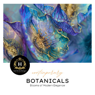 Papel De Seda Elegante Lujoso Decoupage Floral Púrpura y Dorado