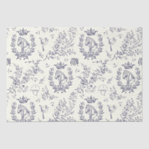 Papel De Seda Elegante Moda Clásica Icono Azul