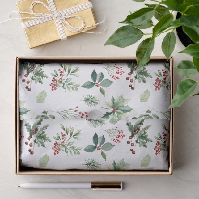 Papel De Seda Elegante Navidad  (Regalo )