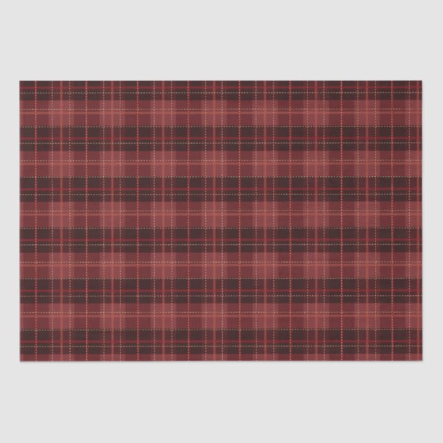 Papel De Seda Elegante Navidad rojo y negro de vacaciones (Anverso)