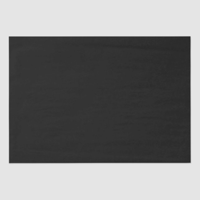 Papel De Seda Elegante Negro Sólido (Anverso)