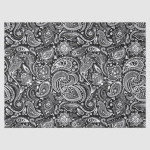 Papel De Seda Elegante Paisaje Floral Blanco Sobre El Tejido De