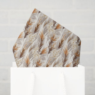 Papel De Seda Elegante pampas Grass con azulejos