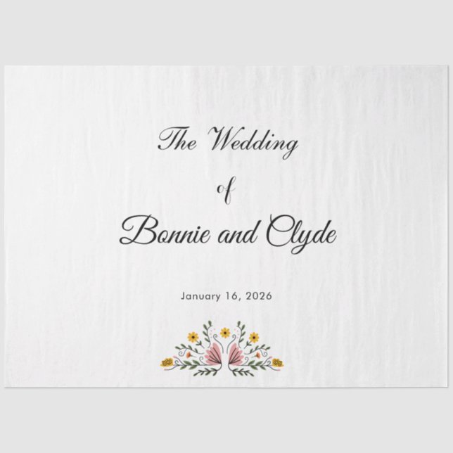 Papel de seda elegante para envolver regalos de bo (Anverso)