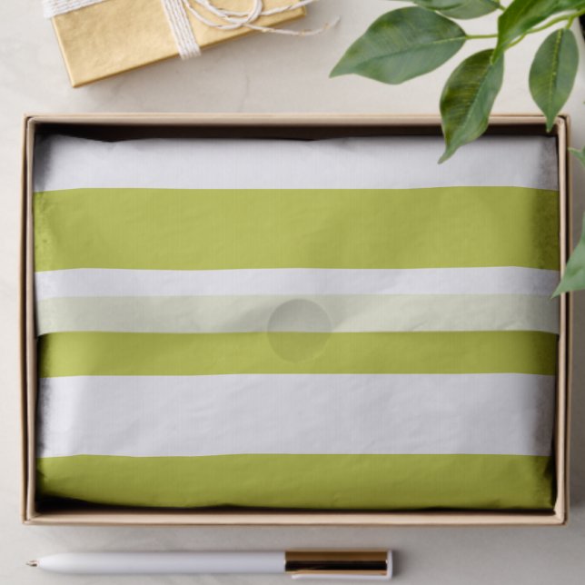 Papel De Seda Elegante patrón a rayas chartreuse y blanco (Subido por el creador)