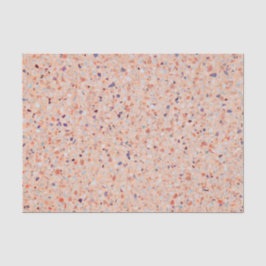 Papel De Seda Elegante patrón blanco rosado rosado de Terrazzo