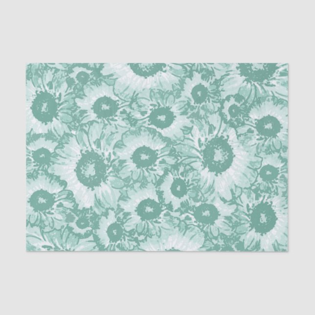Papel De Seda Elegante patrón botánico (Anverso)