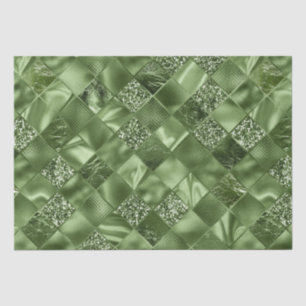 Papel De Seda Elegante patrón de celosía de diamante con brillo 
