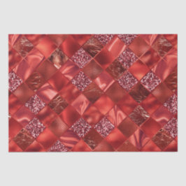 Papel De Seda Elegante patrón de celosía de diamantes con brillo