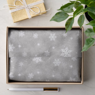 Papel De Seda Elegante patrón de estrellas brillantes plateadas