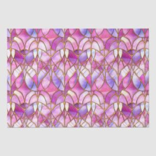 Papel De Seda Elegante patrón de falso vidrio tintado iridiscent