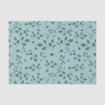 Elegante Patrón de Foliage de color azul de cáscar