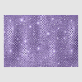 Papel De Seda Elegante Patrón de Purpurina Metálica de Diamantes