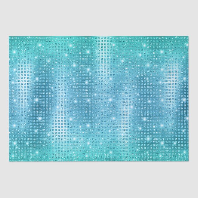 Papel De Seda Elegante patrón de Purpurina metálico del mosaico  (Anverso)