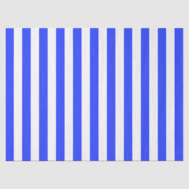 Papel De Seda Elegante Patrón de rayas azul real brillante