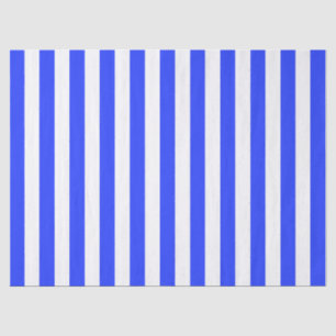 Papel De Seda Elegante patrón de rayas azul real brillante