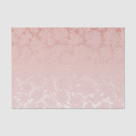 Papel De Seda Elegante Patrón de Suculento Floral Rosa Rubor