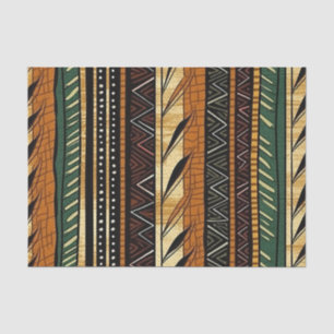 Papel De Seda Elegante patrón étnico africano con detalles único
