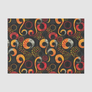 Papel De Seda Elegante patrón étnico africano con ricos detalles