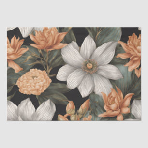 Papel De Seda Elegante patrón floral de inspiración egipcia