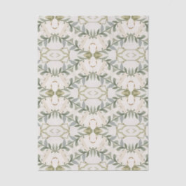 Papel De Seda Elegante patrón floral neutral