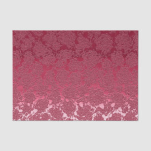 Papel De Seda Elegante patrón floral Viva Magenta rosa