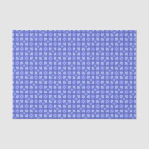 Papel De Seda Elegante patrón geométrico azul moderno chic
