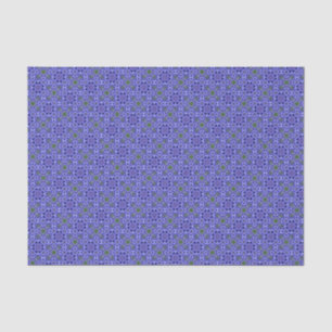 Papel De Seda Elegante patrón geométrico azul moderno chic