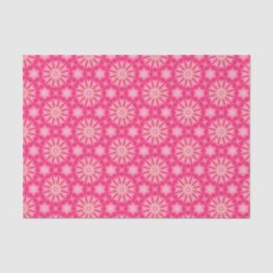 Papel De Seda Elegante Patrón Geométrico Rosa Caliente Moda Gira