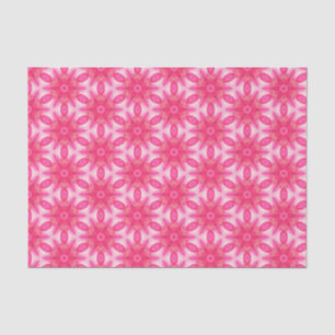 Papel De Seda Elegante Patrón Geométrico Rosa Caliente Moda Gira