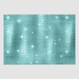 Papel De Seda Elegante patrón metálico de lunares azules