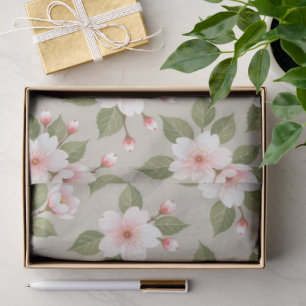 Papel De Seda Elegante patrón sin fisuras de flores de cerezo