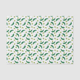 Papel De Seda Elegante patrón verde de Chile