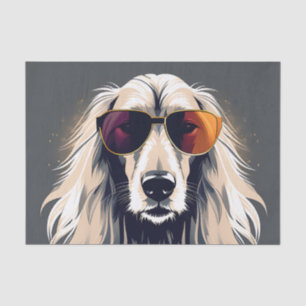 Papel De Seda Elegante perro afgano