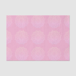Papel De Seda Elegante Pink Ombre Mandala Decoración Art Gift