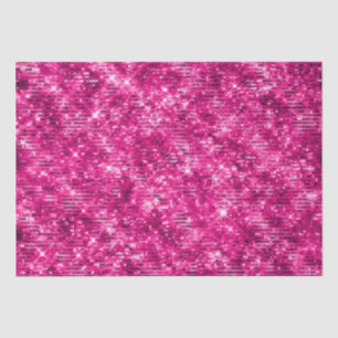 Papel De Seda Elegante Purpurina Magenta Rosa Shimmer