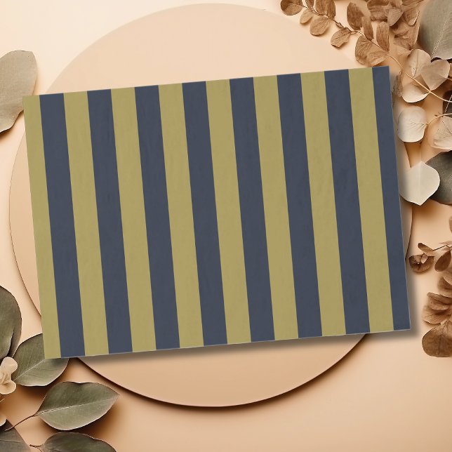 Papel De Seda Elegante rayas verticales de oro y marina azul (Subido por el creador)