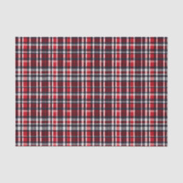 Papel De Seda Elegante Red Tartan Check Plaid Navidades Patterad