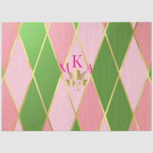 Papel De Seda Elegante regalo rosa y verde argelia