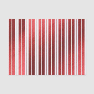 Papel De Seda Elegante Rojo Blanco Metálico Rayado de Caramelo