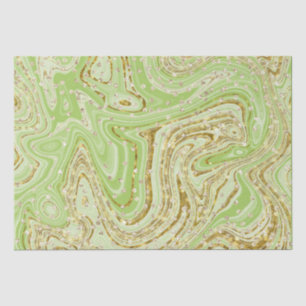 Papel De Seda Elegante secuencia de Purpurinas de barrido verde