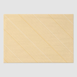 Papel De Seda Elegante, suave y suave franjas blancas amarillo y