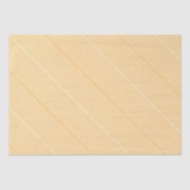 Papel De Seda Elegante, suave y suave franjas blancas amarillo y (Anverso)