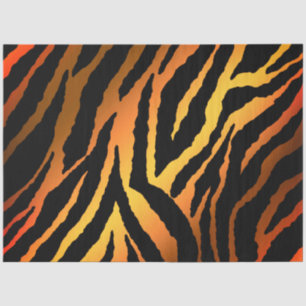 Papel De Seda Elegante tigre de oro