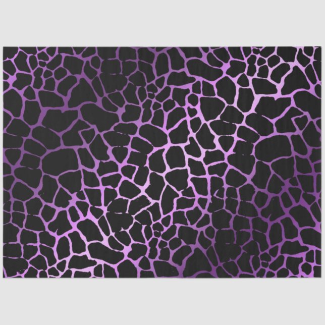 Papel De Seda Elegante tigre morado (Anverso)