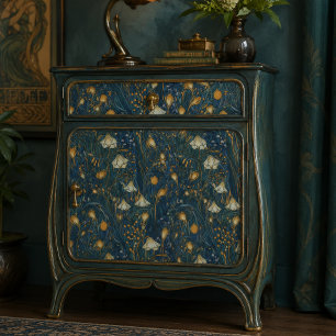 Papel De Seda Elegante Twilight Garden Decoración Floral