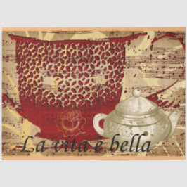 Papel De Seda Elegante Vacaciones de Vintage Gold