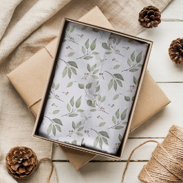 Papel De Seda Elegante vegetación de invierno