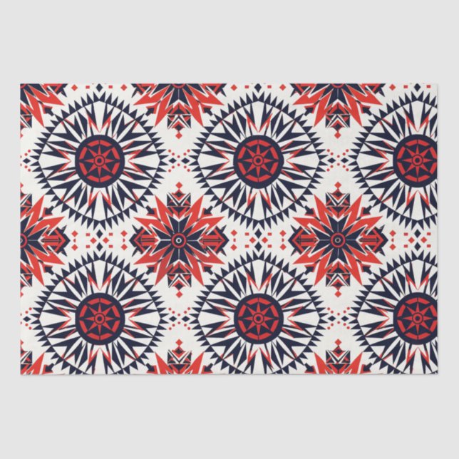 Papel De Seda Elegante Verde azulado "Interbloqueo Cósmico" Teji (Anverso)