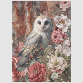 Papel De Seda Elegante victoriano rústico floral decoupage 